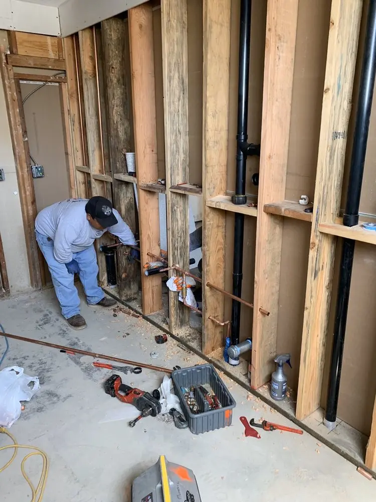 Commercial rough-in plumbing for Gas Line Repair in Morrow
